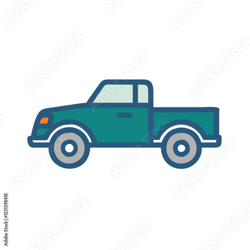 pickup truck icon design