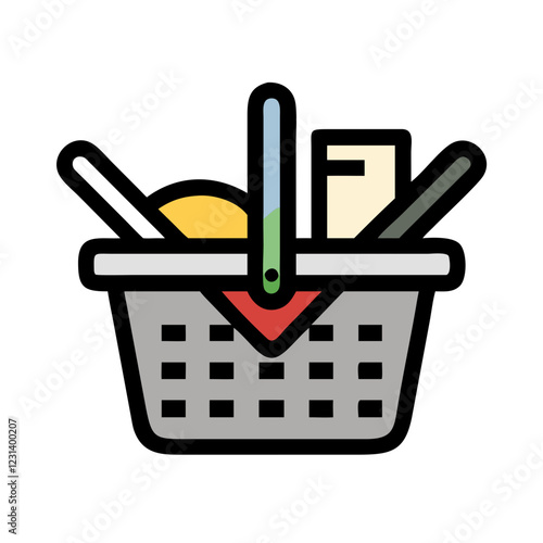 picnic basket icon design