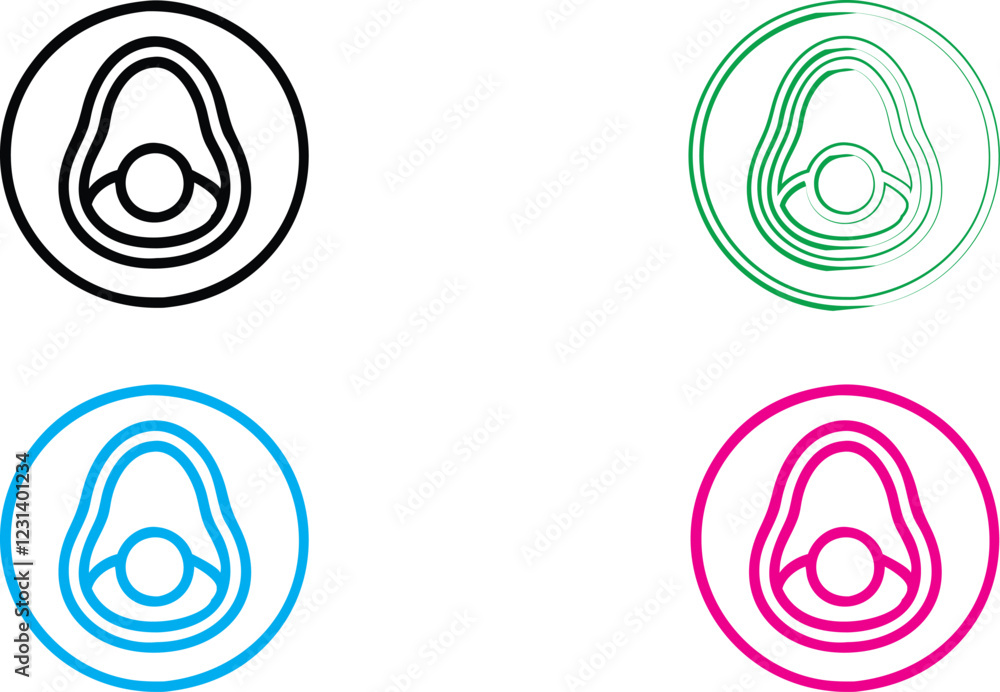 Minimalist icon set, gear symbols with checkmarks, simple line drawings, monochromatic color schemes, black, green, blue, and pink variations, clean vector graphics, productivity concept, quality assu Minimalist icon set, gear symbols with checkmarks, simple line drawings, monochromatic color schemes, black, green, blue, and pink variations, clean vector graphics, productivity concept, quality assu