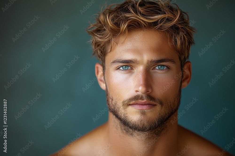 A close-up portrait of a young man with tousled hair and striking blue eyes, set against a soft-focus background. A close-up portrait of a young man with tousled hair and striking blue eyes, set against a soft-focus background.