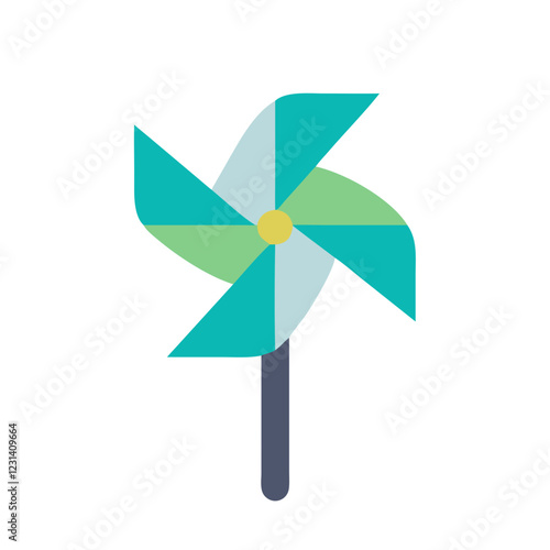 pinwheel icon design