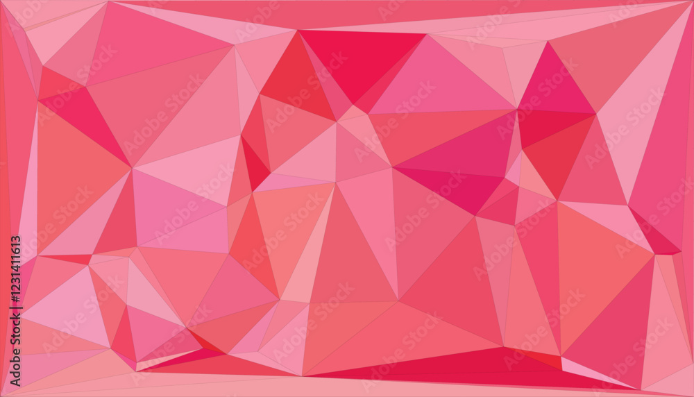 Obraz premium Vibrant Polygonal Abstract Background Design Featuring Colorful Geometric Shapes, Perfect for Modern Graphics, Web Design, and Creative Projects