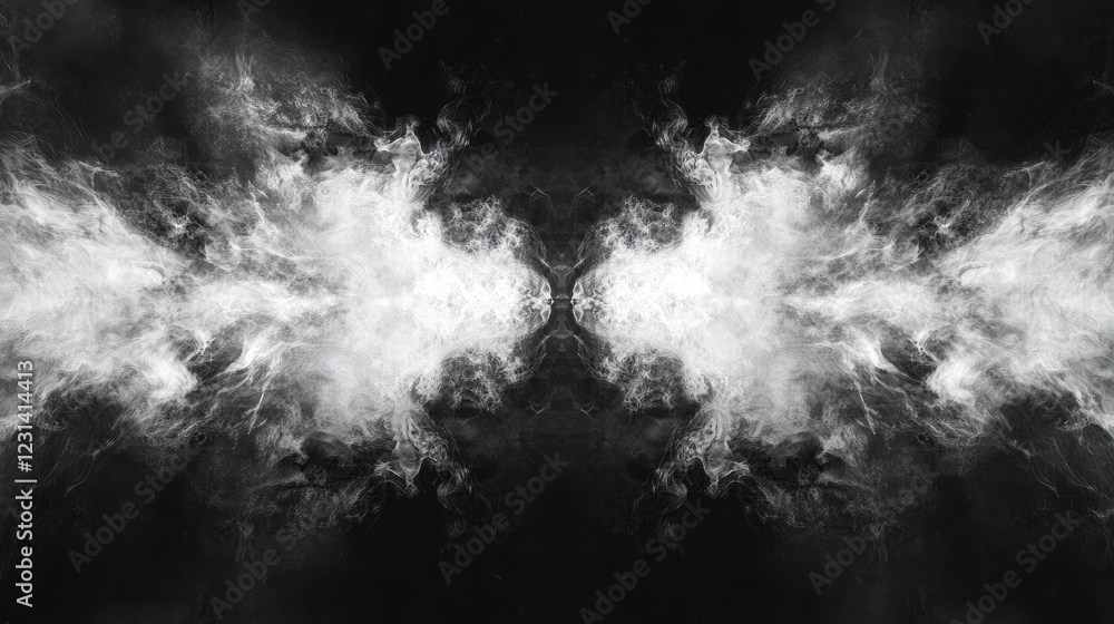 Dramatic smoke or fog exploding outwards from the center of the frame, creating a spooky and eerie effect for Halloween backgrounds or wallpapers Dramatic smoke or fog exploding outwards from the center of the frame, creating a spooky and eerie effect for Halloween backgrounds or wallpapers