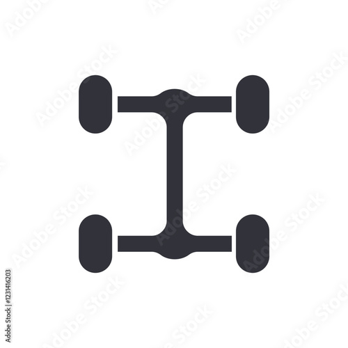 Car frame solid icons, minimalist vector illustration ,simple transparent graphic element .Isolated on white background