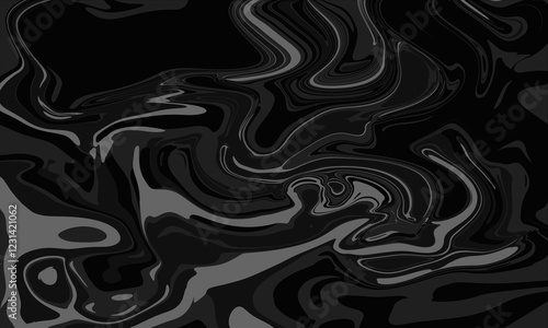 黒のマーブル模様