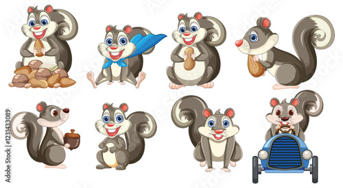 Playful Squirrels and Their Adventures
