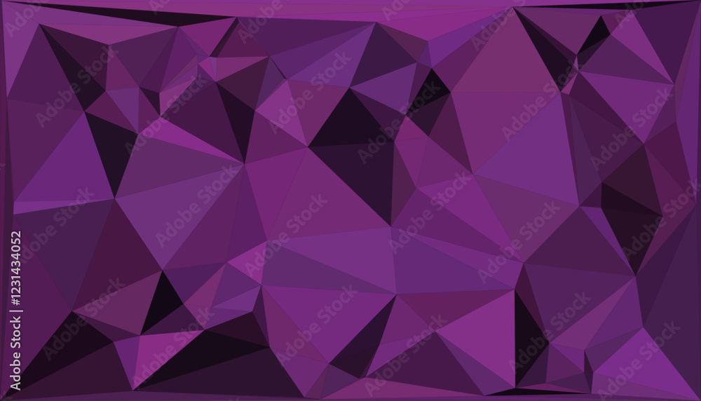 Obraz premium Abstract Polygonal Background with Geometric Shapes in Vibrant Colorful Design, Modern Digital Artwork for Websites, Technology, and Creative Projects