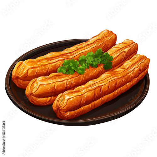 chinese food youtiao, fired bread