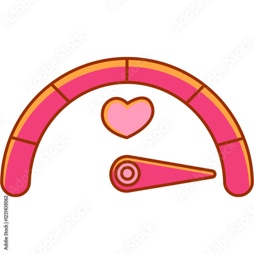 Love Level Meter Illustration