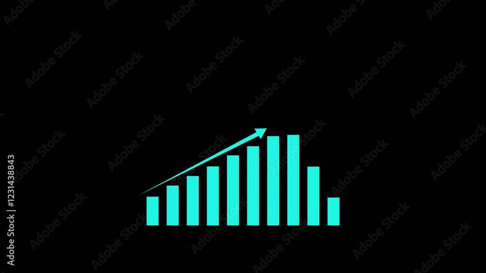 Growing up.business graph chart icon animation background.Business growth infographic animation,Digital income growth chart graph made in technological style on hi-tech background. Growing up.business graph chart icon animation background.Business growth infographic animation,Digital income growth chart graph made in technological style on hi-tech background.