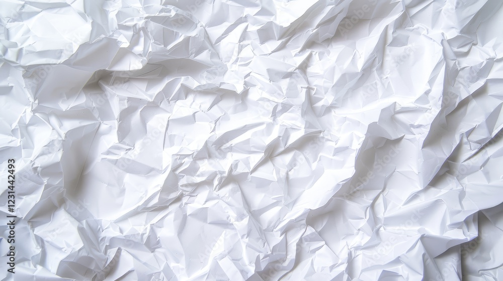 Crumpled White Paper Background for Textures and Design Projects Crumpled White Paper Background for Textures and Design Projects