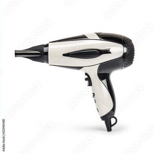 Sleek Two Toned Hair Dryer for Efficient Styling, Generative AI. photo