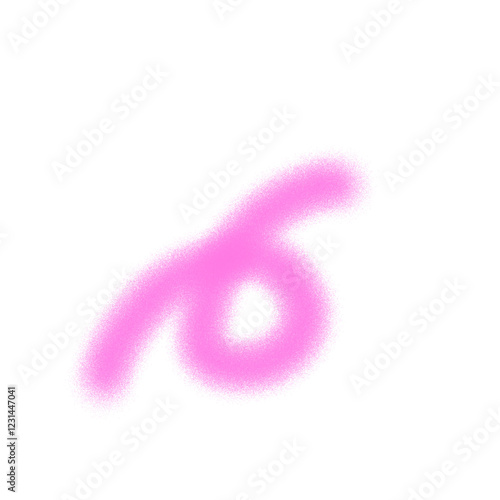 pink ribbon on a white background