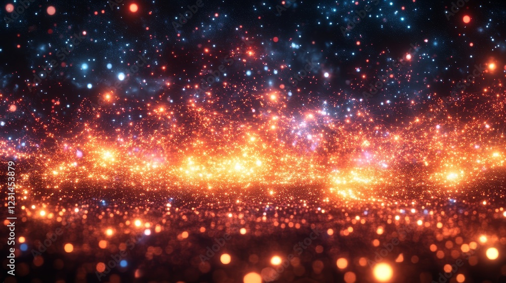 Celestial Fireworks A vibrant cosmic display of nebulae and starlight Celestial Fireworks A vibrant cosmic display of nebulae and starlight