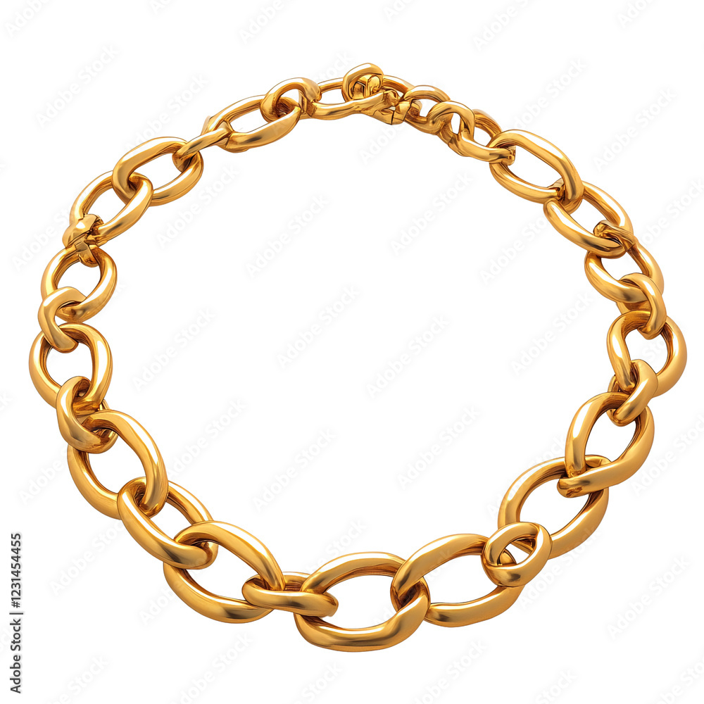 Gold chain necklace isolated on black. Jewelry design element for fashion catalog isolated on transparent or white background. Generative ai Gold chain necklace isolated on black. Jewelry design element for fashion catalog isolated on transparent or white background. Generative ai