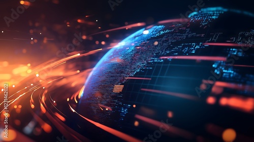 Global Breaking News Digital Graphic