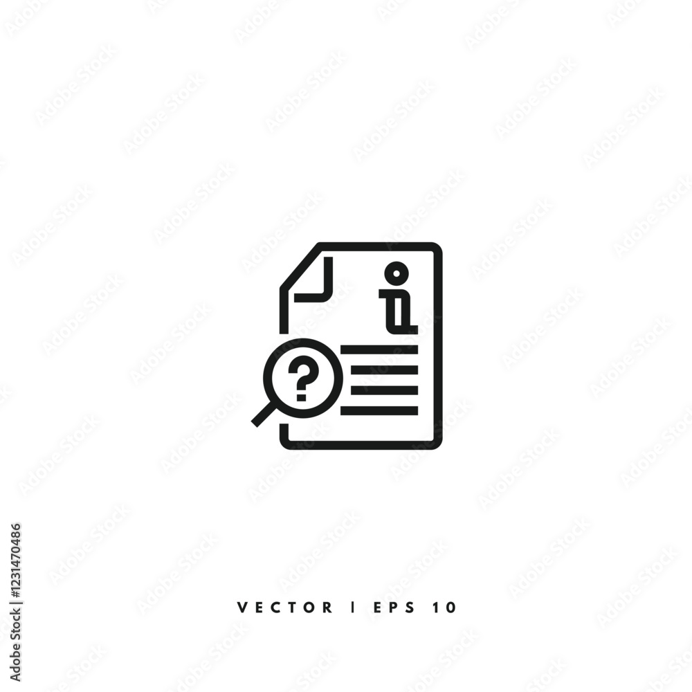 Document Line Icon. Editable Stroke Document Line Icon. Editable Stroke