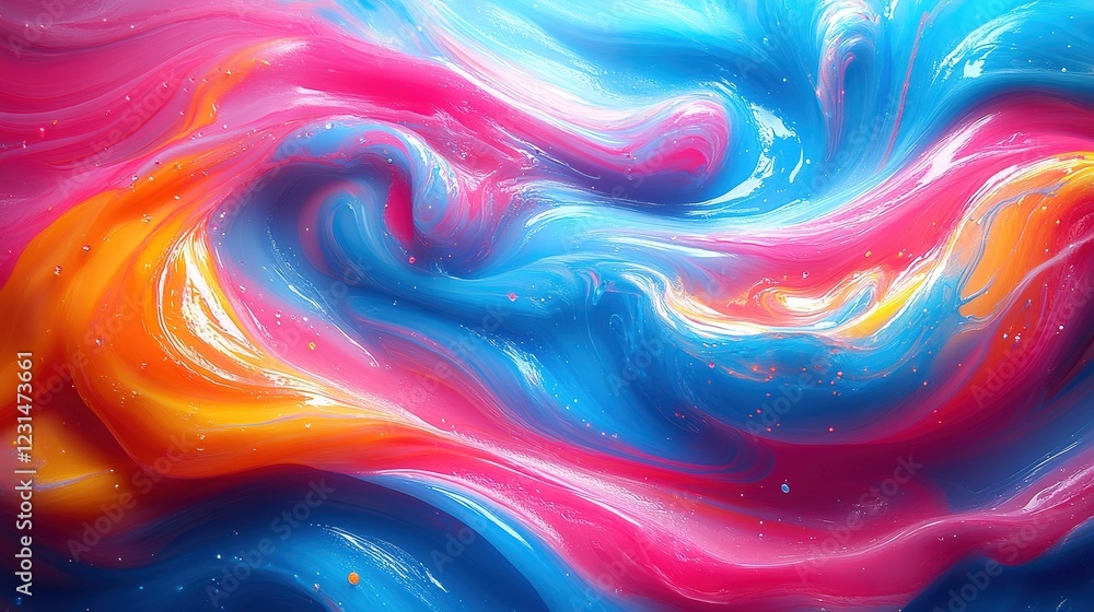 Abstract Swirling Colors Paint Texture Design Abstract Swirling Colors Paint Texture Design