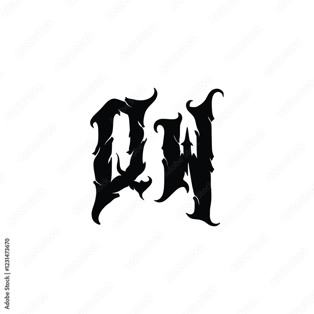 QW monogram logo design letter text name symbol monochrome logotype alphabet character simple logo QW monogram logo design letter text name symbol monochrome logotype alphabet character simple logo