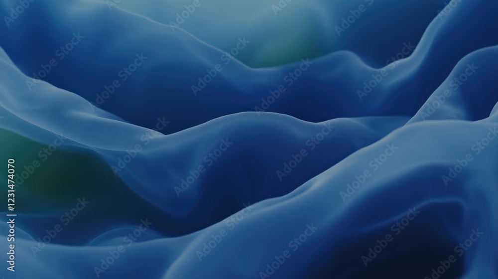 Obraz premium Abstract Blue Fabric Texture With Soft Lighting and Gradient