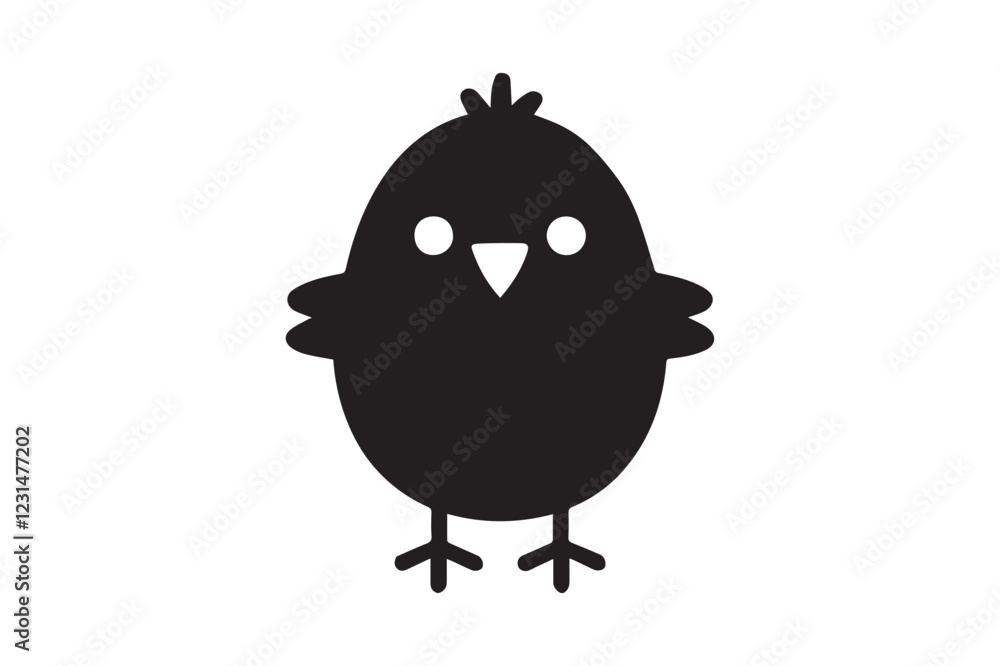 Chick Hatch Surprise icon vector, silhouette, illustration Chick Hatch Surprise icon vector, silhouette, illustration