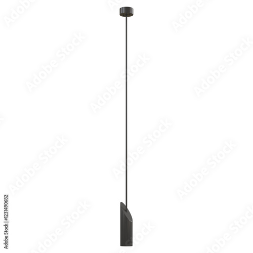 cut out interior modern lamp - with white background - elegant style -minimal pendant light