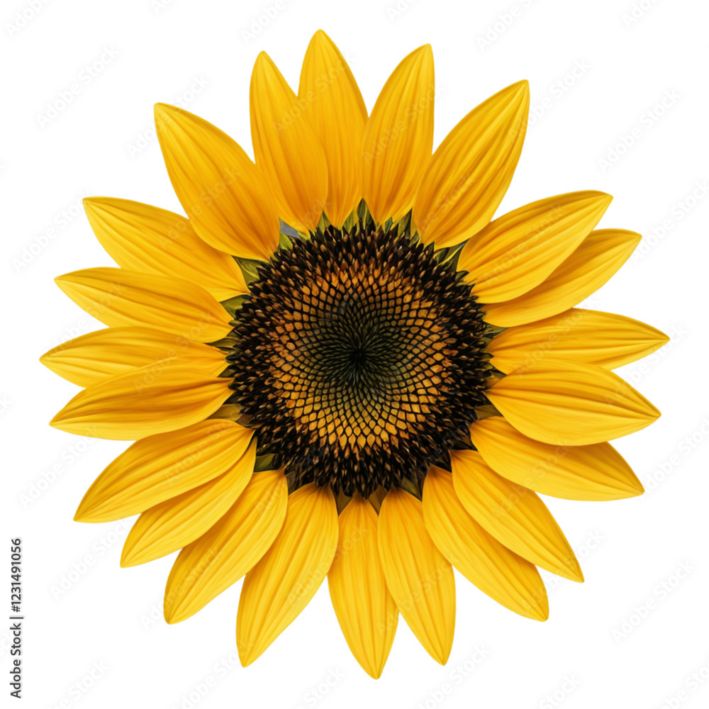 Fototapeta premium sunflower isolated on white