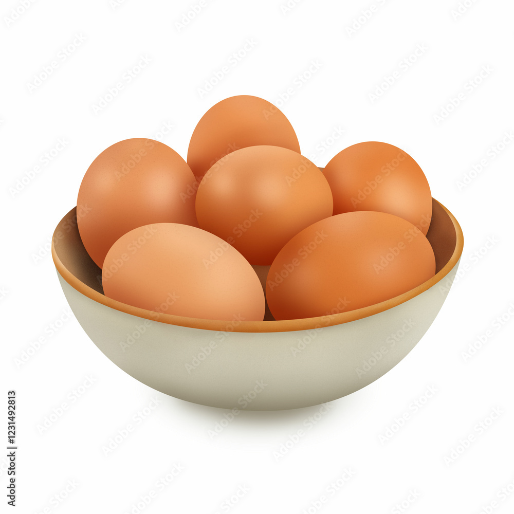 eggs in a bowl eggs in a bowl
