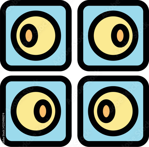 Four zygote cells are forming, showing the early stages of embryo development