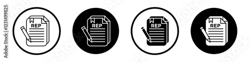 Business proposal icons pack in black and white versions for web.