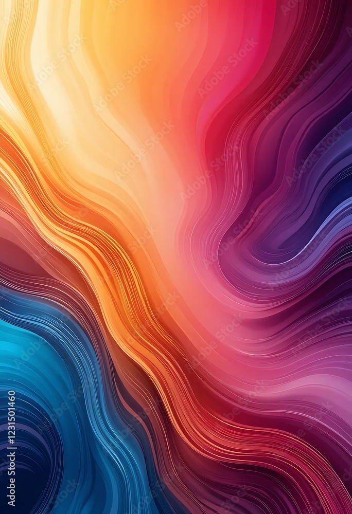 Abstract Colorful Waves Fluid Swirl Design Abstract Colorful Waves Fluid Swirl Design