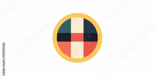 Free Download A flat design consistency icon with simple geometric forms and a professional color palette. - GFXLoad