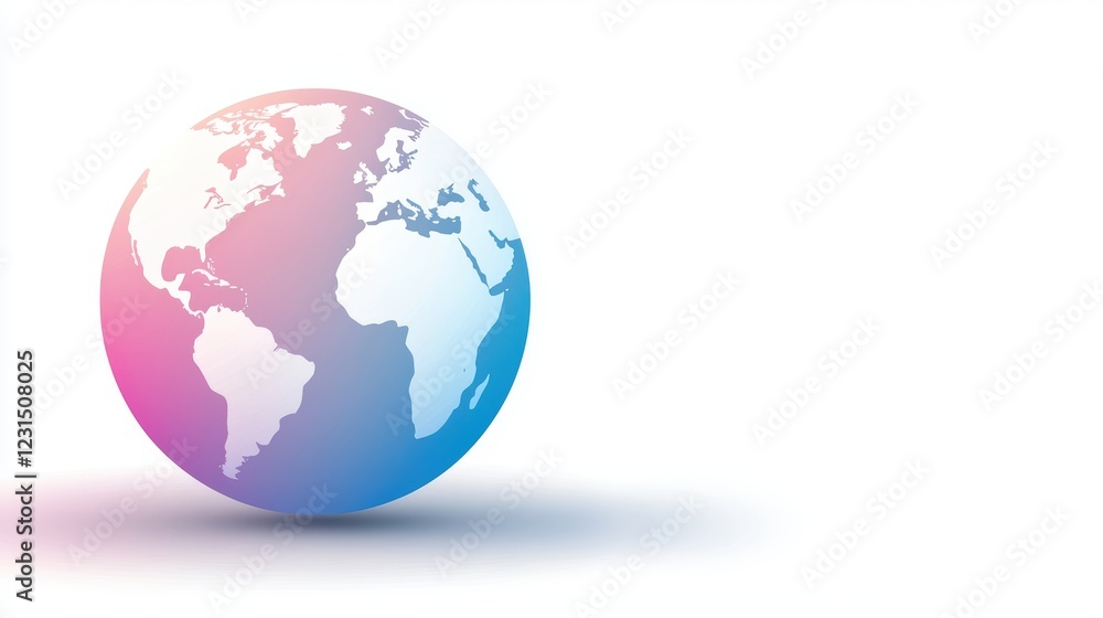 globe minimalist Silhouette colourful Globe silhouette with each continent in a different color, representing multiculturalism and global community globe minimalist Silhouette colourful Globe silhouette with each continent in a different color, representing multiculturalism and global community