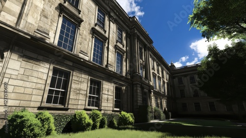 Wallpaper Mural Ancient Stone Building Basking in Sunlight Torontodigital.ca