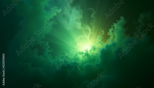 Wallpaper Mural A dynamic burst of vibrant neon green dust, with glowing particles and intricate energy effects, set against a dark background. A high-energy, futuristic visual, AI-generated.

 Torontodigital.ca