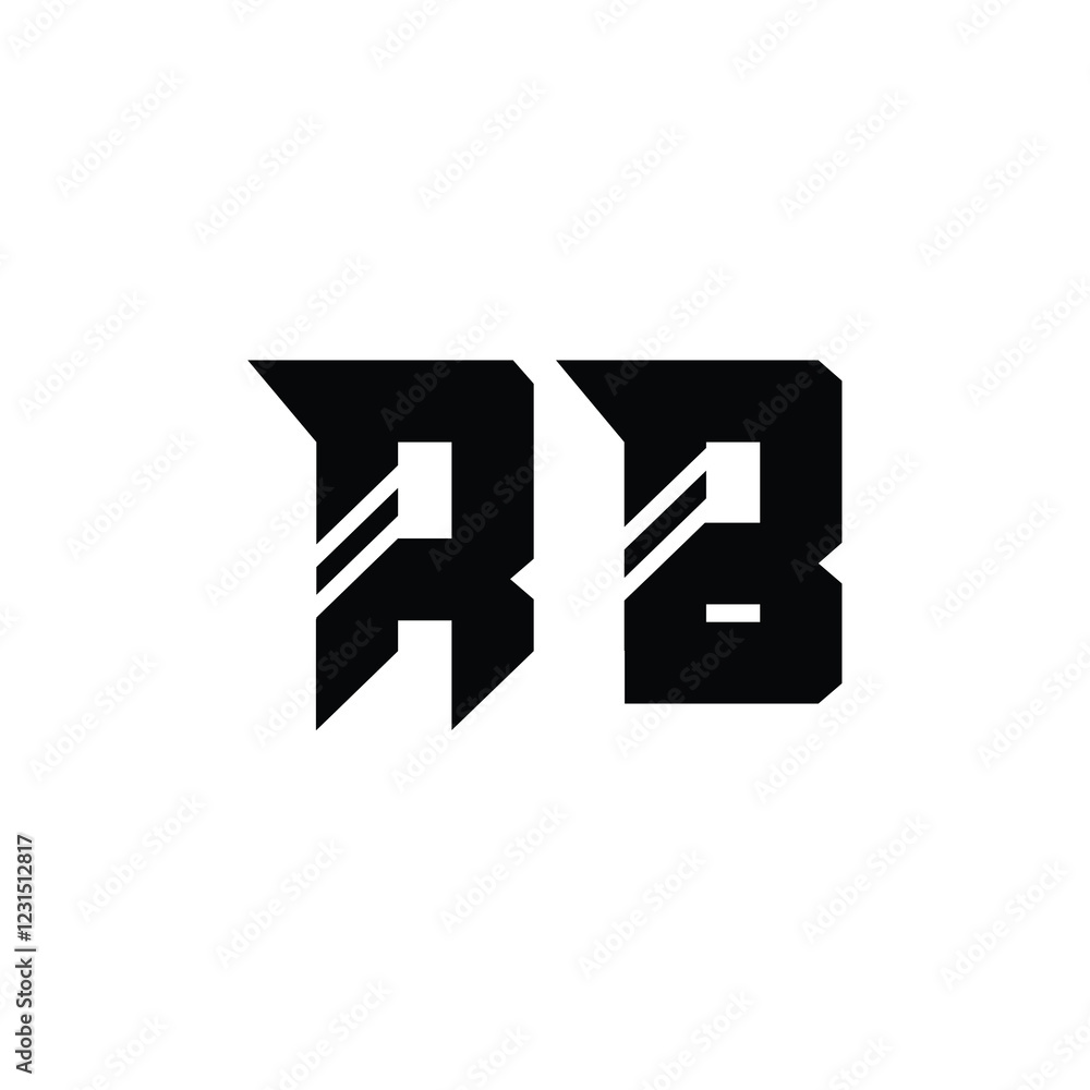 RB monogram logo design letter text name symbol monochrome logotype alphabet character simple logo RB monogram logo design letter text name symbol monochrome logotype alphabet character simple logo