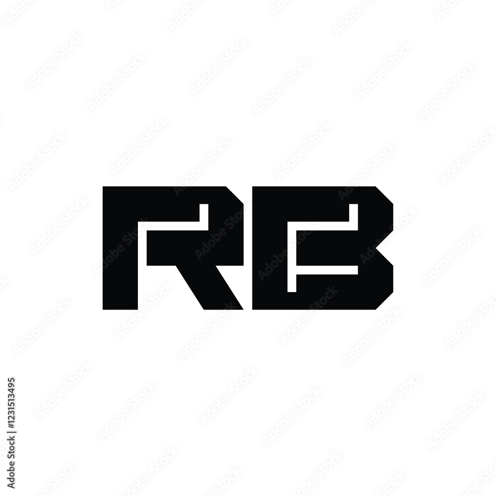 RB monogram logo design letter text name symbol monochrome logotype alphabet character simple logo RB monogram logo design letter text name symbol monochrome logotype alphabet character simple logo