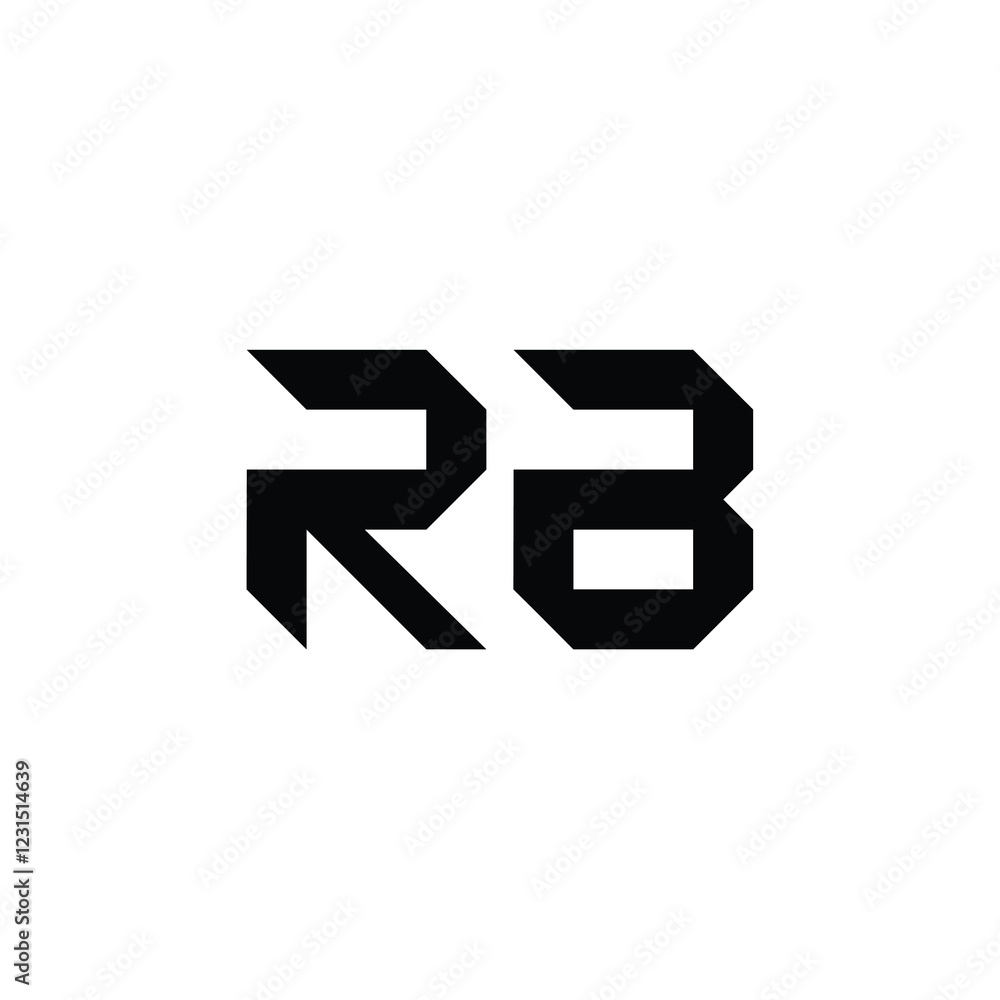 RB monogram logo design letter text name symbol monochrome logotype alphabet character simple logo RB monogram logo design letter text name symbol monochrome logotype alphabet character simple logo