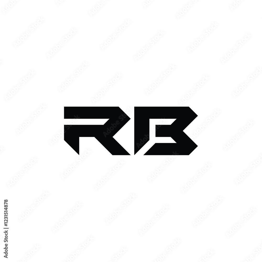 RB monogram logo design letter text name symbol monochrome logotype alphabet character simple logo RB monogram logo design letter text name symbol monochrome logotype alphabet character simple logo