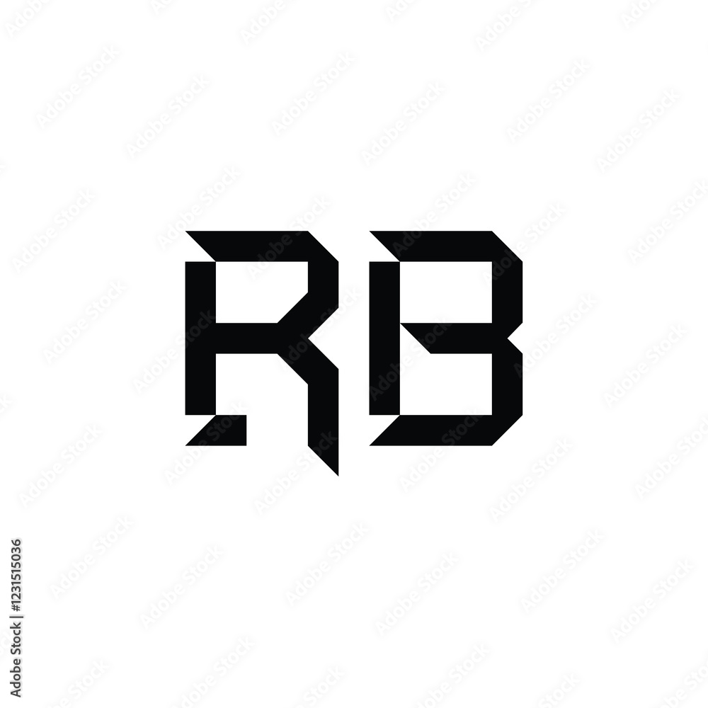 RB monogram logo design letter text name symbol monochrome logotype alphabet character simple logo RB monogram logo design letter text name symbol monochrome logotype alphabet character simple logo