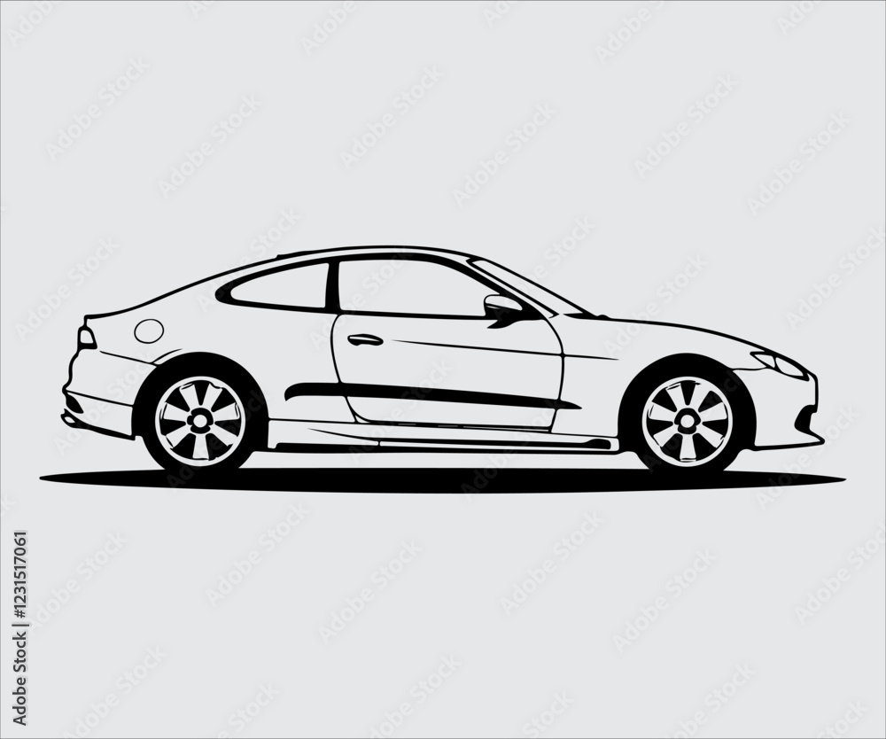 Car icon on white background. Vector illustration for your graphic design. Car icon on white background. Vector illustration for your graphic design.
