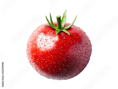 Fresh Dewy Tomato, PNG Transparent