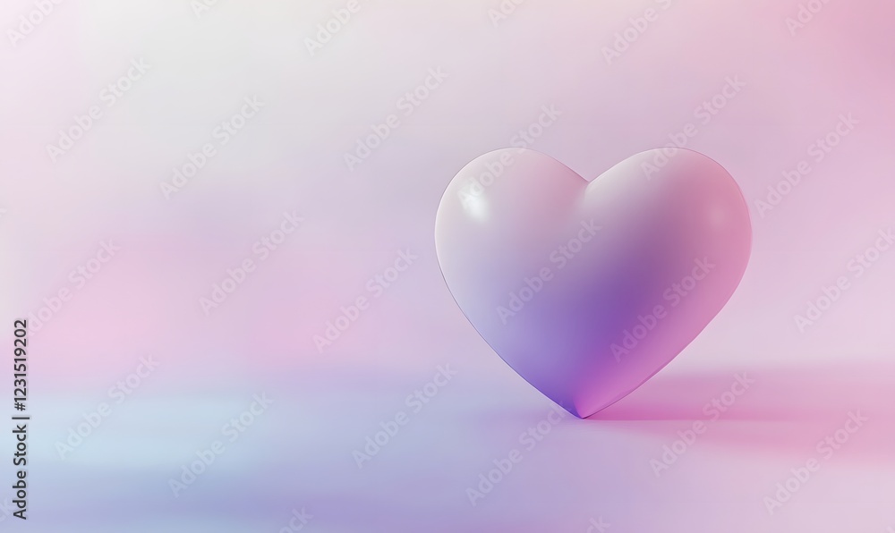 Pastel heart, soft background, romantic, digital art, Valentine's Day card Pastel heart, soft background, romantic, digital art, Valentine's Day card