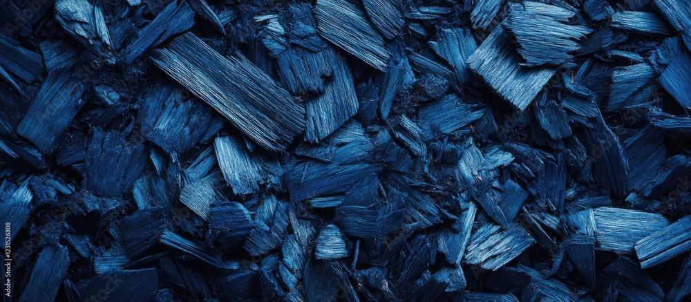 Deep blue sawdust texture fills the image with uneven layers of wood fibers creating a unique background ideal for art and design projects Deep blue sawdust texture fills the image with uneven layers of wood fibers creating a unique background ideal for art and design projects
