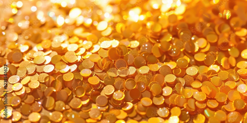gold confetti close up shot glitter light golden luxury magic focused free space gentle pastel illuminated gold confetti close up shot glitter light golden luxury magic focused free space gentle pastel illuminated