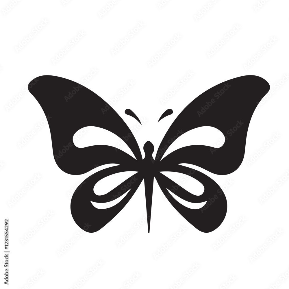 Silhouettes of butterflies, Insect butterfly black silhouettes, Butterfly insect, black and white wings, organic shapes. Aesthetic, tattoo silhouette, hand drawn. vector eps 10 Silhouettes of butterflies, Insect butterfly black silhouettes, Butterfly insect, black and white wings, organic shapes. Aesthetic, tattoo silhouette, hand drawn. vector eps 10