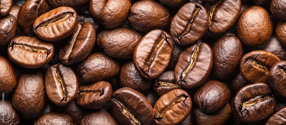 Freshly roasted coffee beans spread across a dark surface with deep brown tones and subtle steam rising, emphasizing their rich aroma and texture. Freshly roasted coffee beans spread across a dark surface with deep brown tones and subtle steam rising, emphasizing their rich aroma and texture.