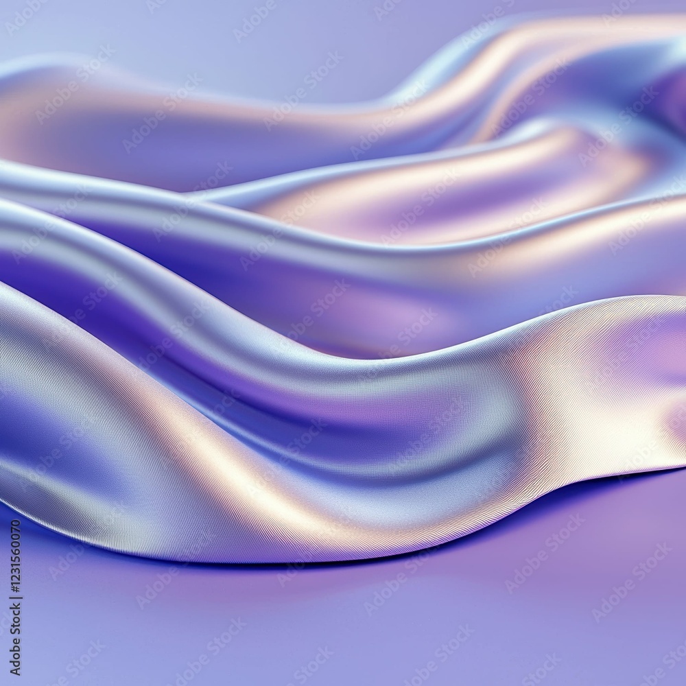 Obraz premium Elegant purple silk fabric draping smoothly.