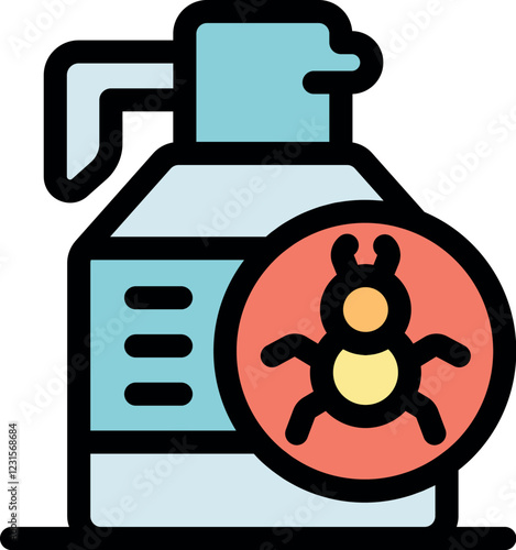 Spray bottle for killing insects, helping with pest control and protecting from bug infestations