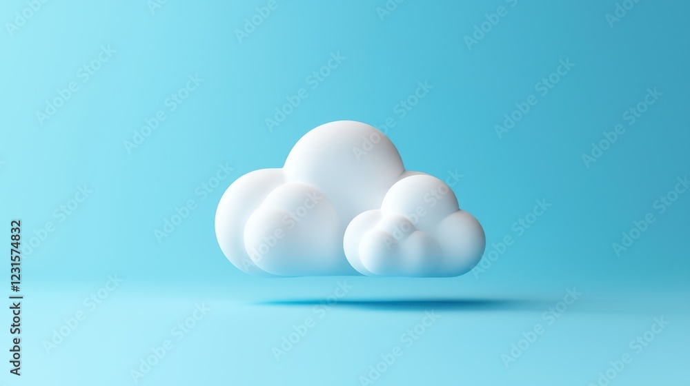 A fluffy cloud floats against a serene blue backdrop, creating a calming and minimalist aesthetic. A fluffy cloud floats against a serene blue backdrop, creating a calming and minimalist aesthetic.